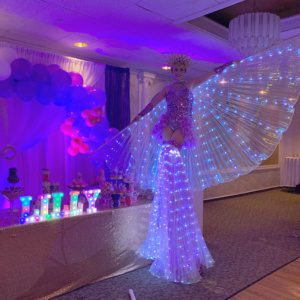 LED stilt walkers sweet 16 wedding Quinceanera for hire near me