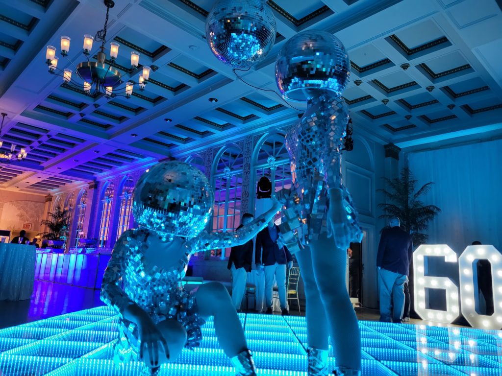 Human Disco Ball, Disco Ball Dancers, Mirror Dancers, Mirror Ball Dancers for Hire
