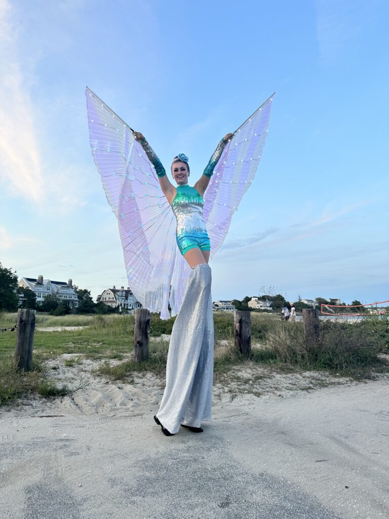 Ocean Stilt Walker at a corporate event in Boston for hire