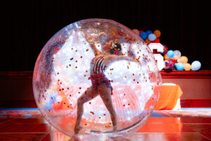 Bubble Sphere Acrobat Circus Performer for Event Boston